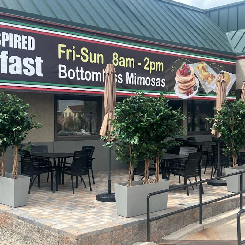 Outdoor patio, seating area