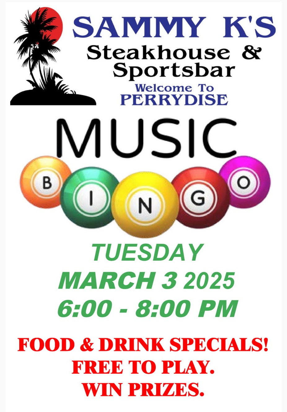 Music Bingo event photo