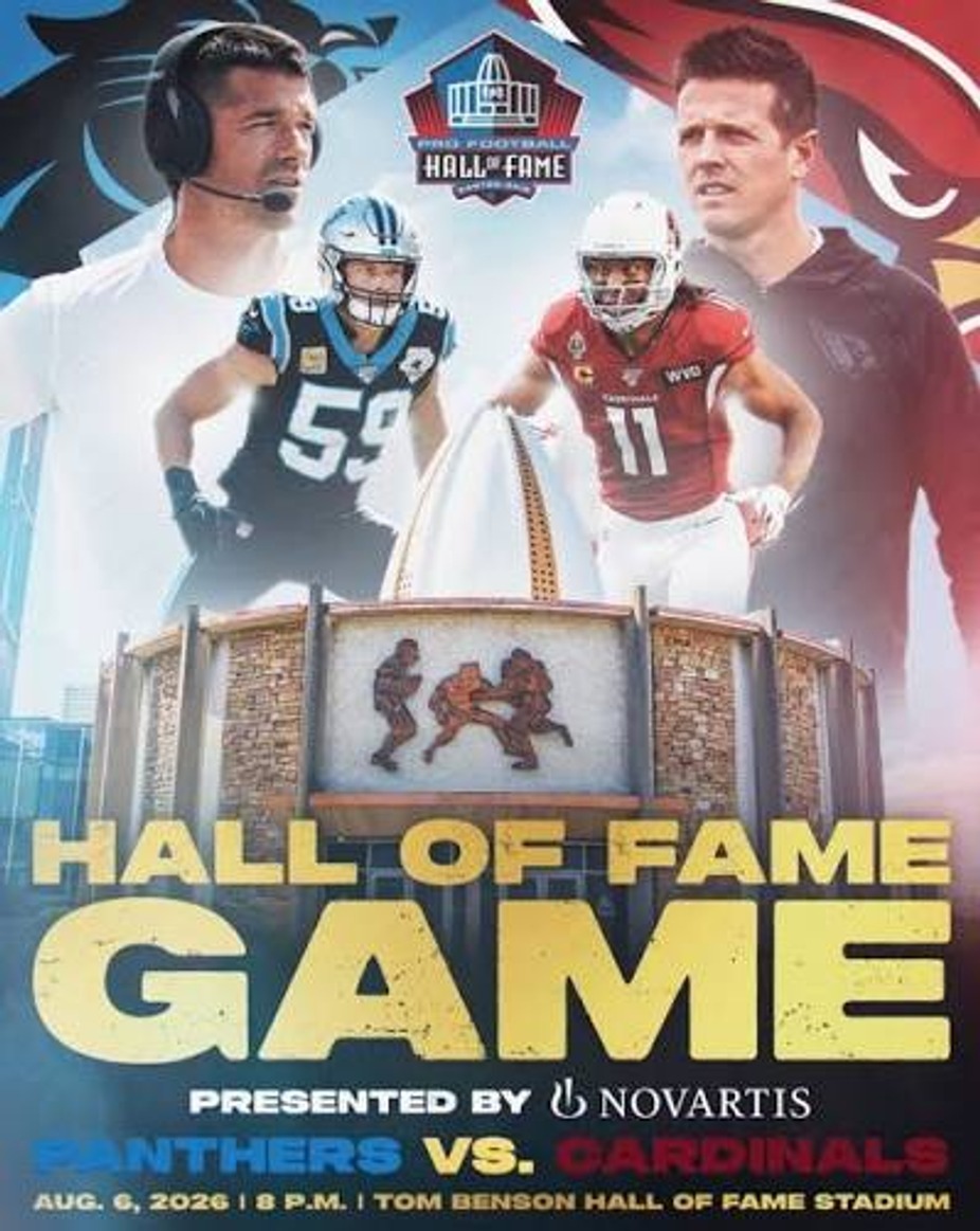 2026 NFL Hall of Fame Game Arizona Cardinals Vs Carolina Panthers event photo