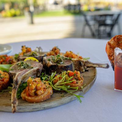 Lamp Lollipops Appetizer.