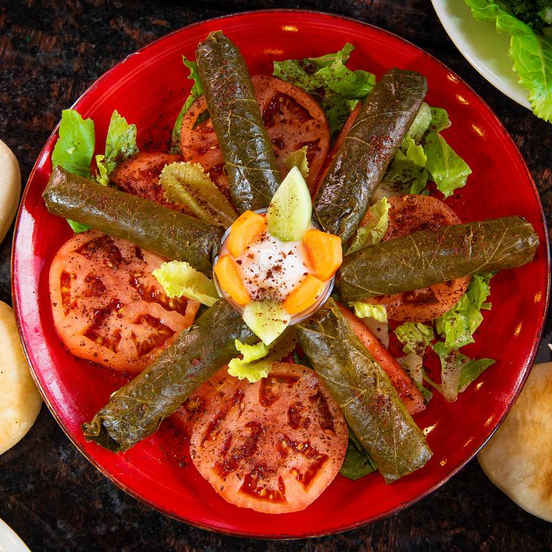 Vegetarian or Lamb Grape Leaves photo