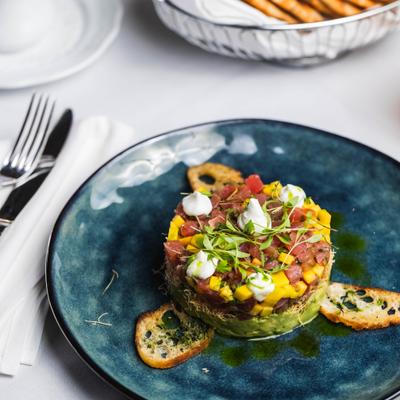 Tuna tartare.