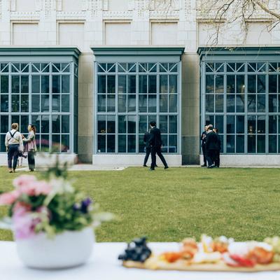Exterior, view of the Cafe.