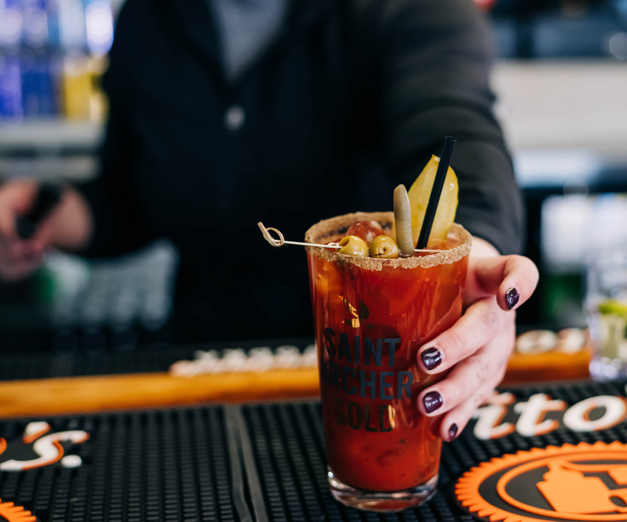 House Bloody Mary: made with house recipe bloody mary mix (we're almost famous for these!)