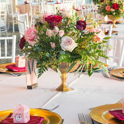 Floral centerpiece.