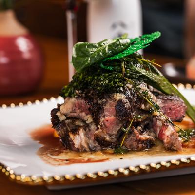 Garlic Butter Ribeye Steak.