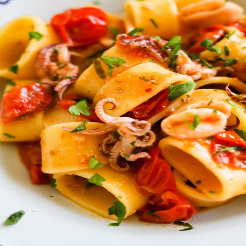 menu item 34 of 51, Calamarata Pasta Con Calamari