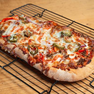 Served Italian flatbread.