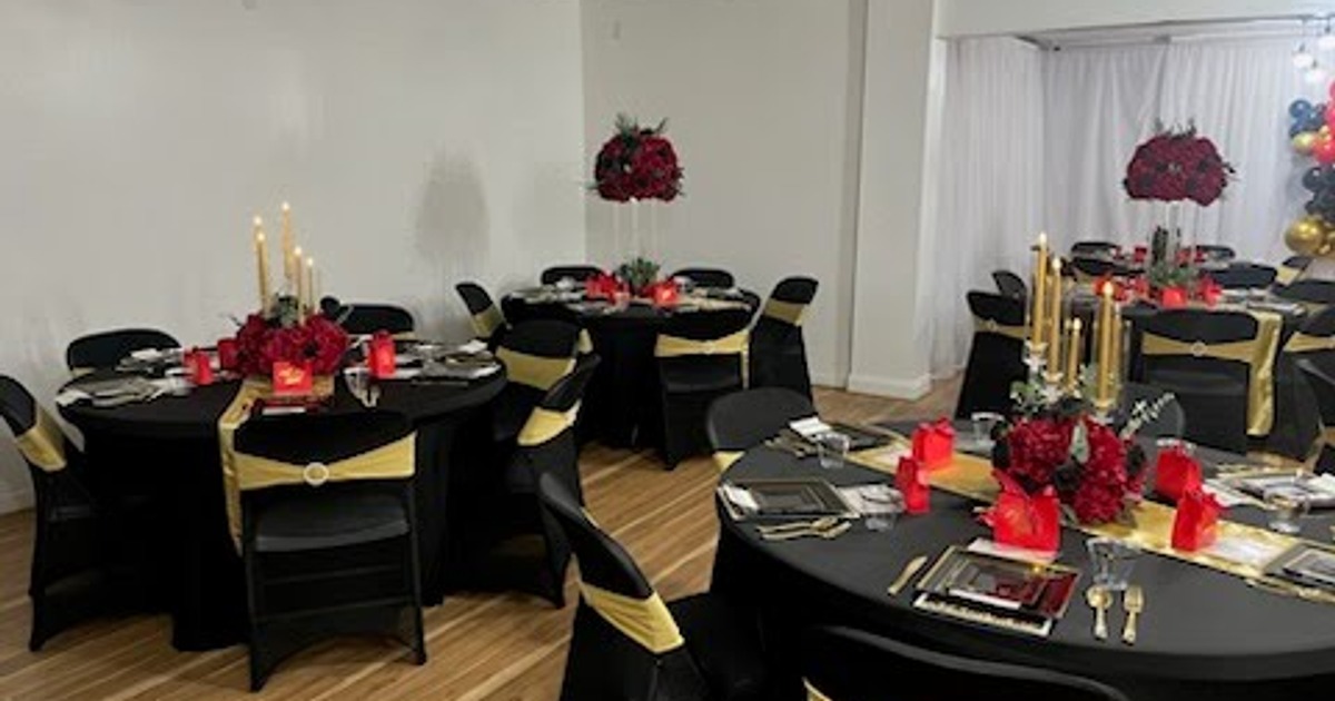 Interior space of an event hall