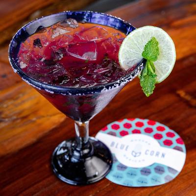 Blueberry Mint Margarita cocktail.
