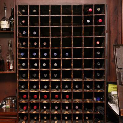Wine Rack in Bar at Marshalton Inn.