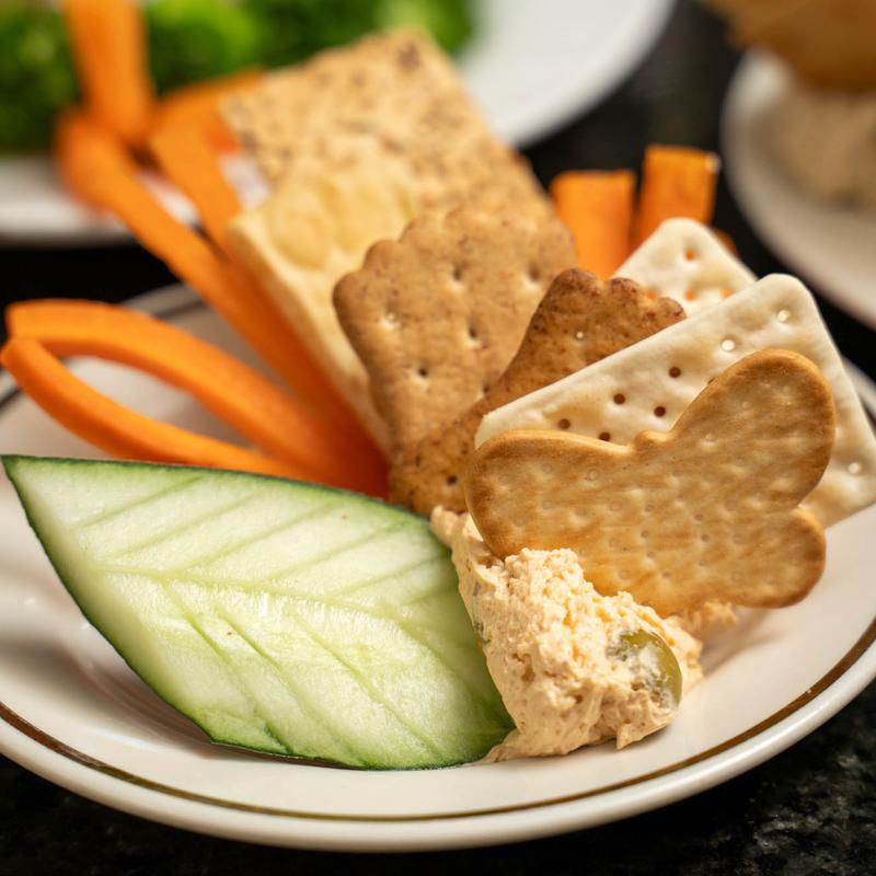 Cream Cheese Olive Spread with Crackers photo
