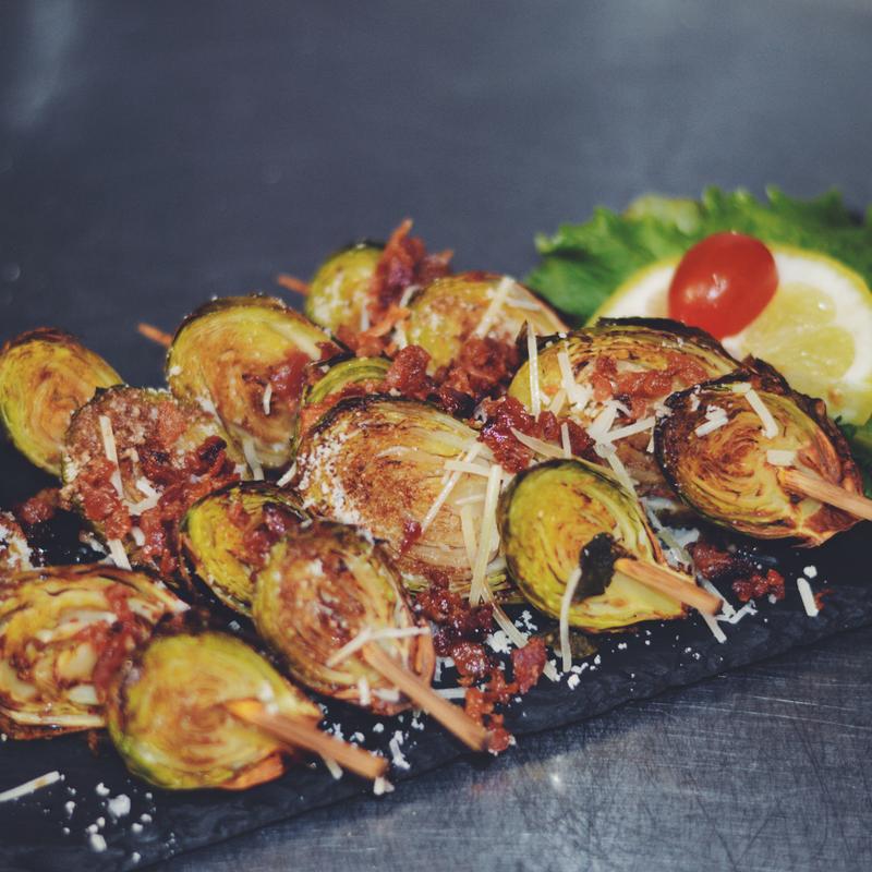 menu item 11 of 25, Skewered Crispy Brussel Sprouts