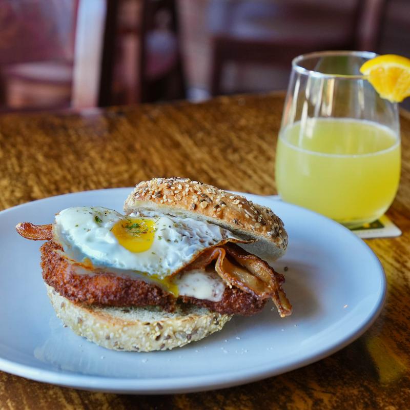 *Schnitzel Bagel photo