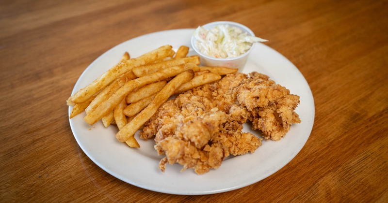Chicken tenders and fries