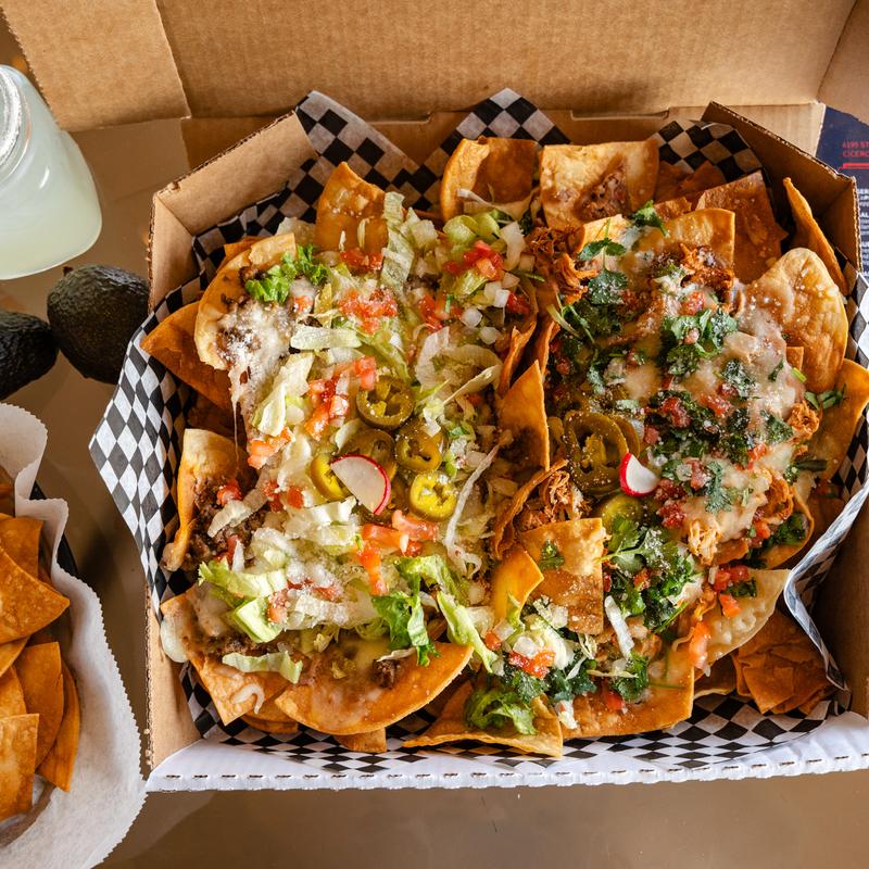 menu item 5 of 14, Super Nachos (TAKEOUT ONLY)