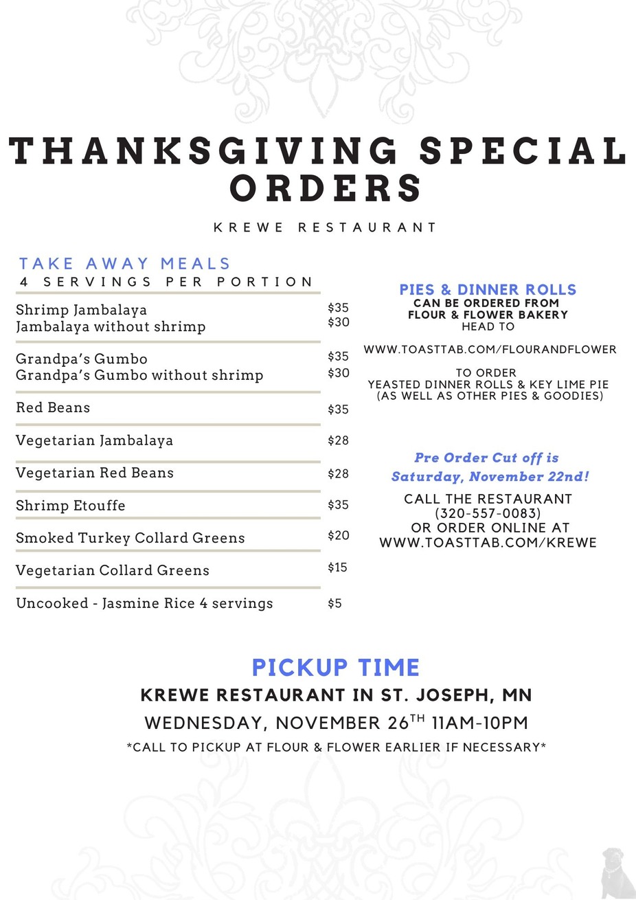 Thanksgiving Special Orders - Krewe event photo