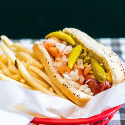 Chicago Hot Dog served