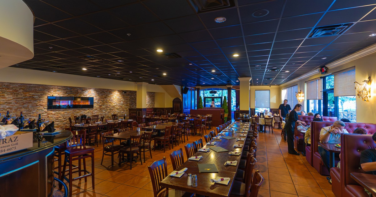 Interior, diner room, wide view