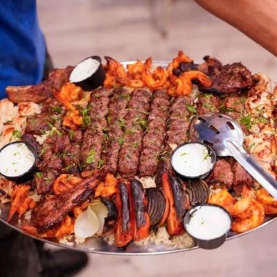 The premium mix grill meal.