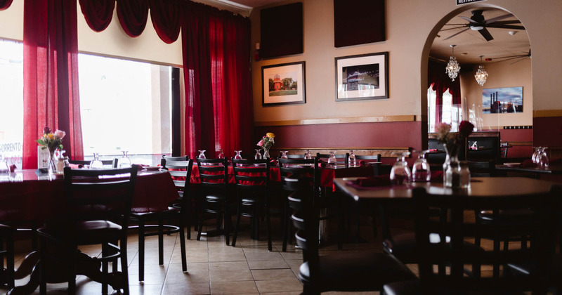 Interior, dining tables