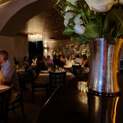 Interior, dining area.