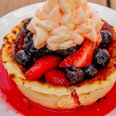The Berry Cheesecake close up.