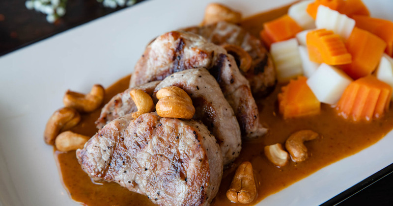 Massamum Pork Loin dish