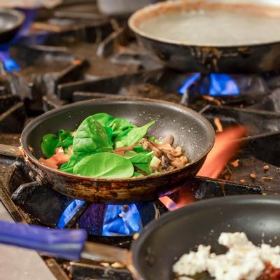 Kitchen shots, food preparation.