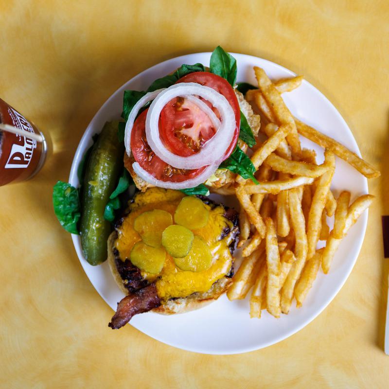 menu item 9 of 10, Bacon Cheeseburger & Fries