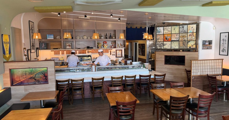 Interior tables ready for guests