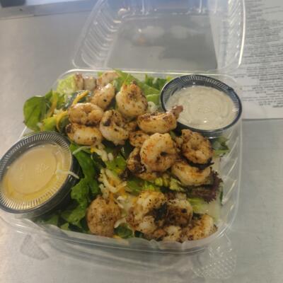 blacked Shrimp salad.