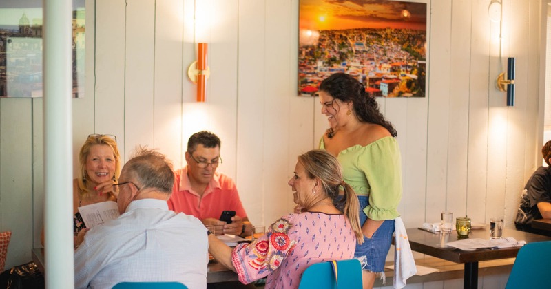 Customers at the table