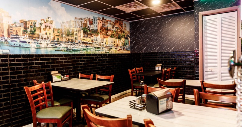 Interior, dining area