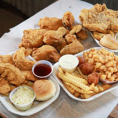 Various food dishes.