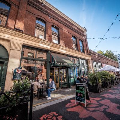 Exterior view of the restaurant.