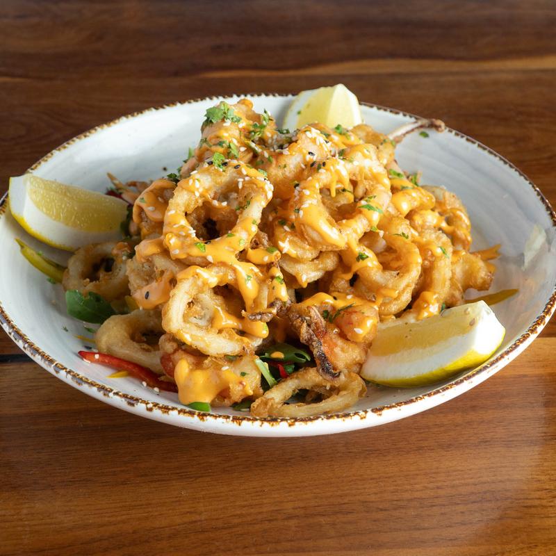 menu item 8 of 10, Crispy Calamari & Rock Shrimp
