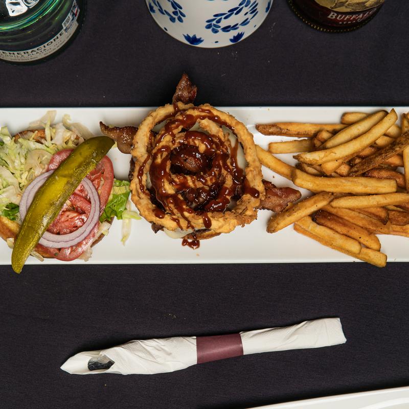 menu item 8 of 9, Cowboy Burger