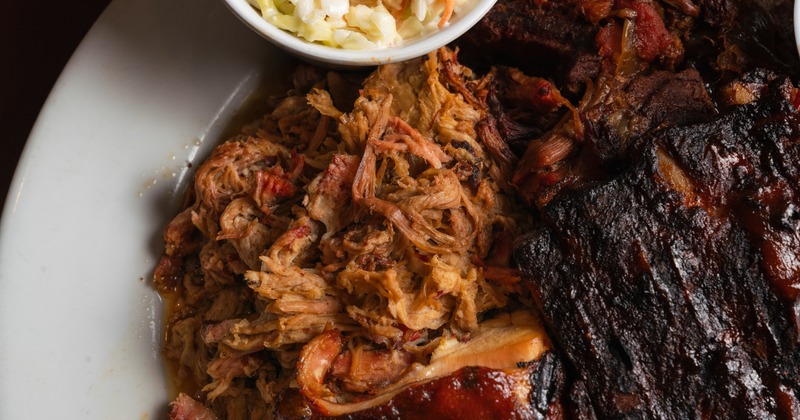 Living the dream plate, meat close up