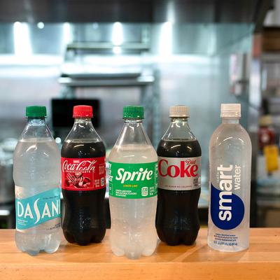 Various soft drinks.