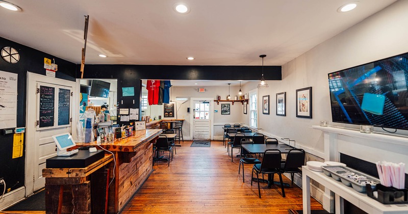 Interior, dining area