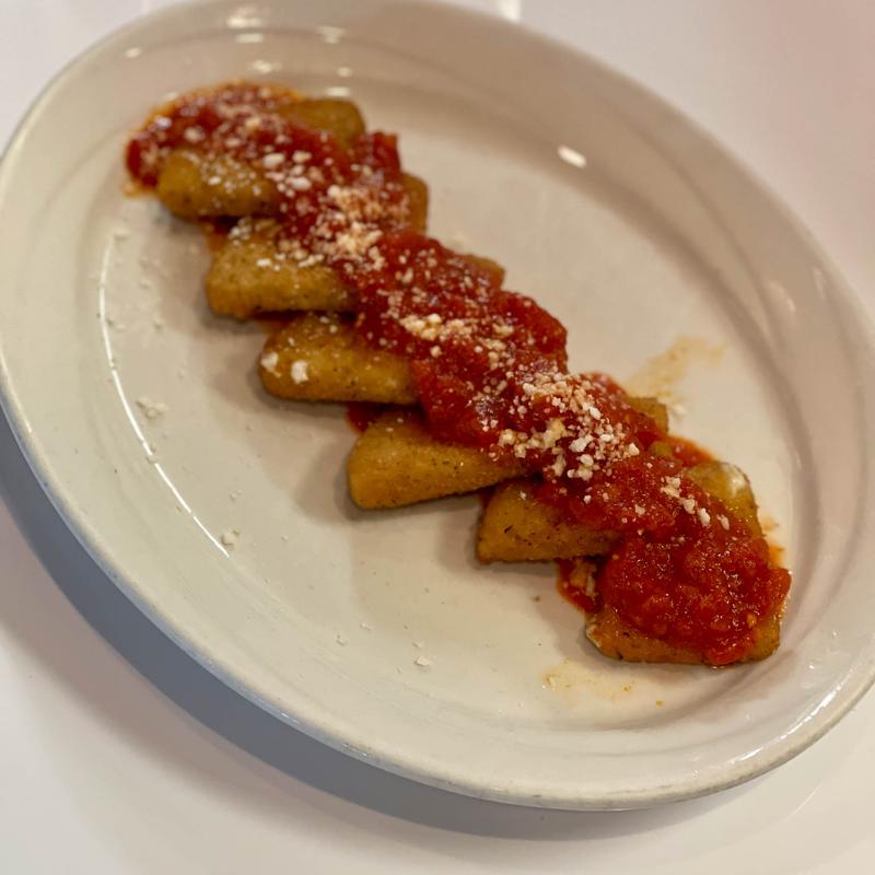 Pan Fried Mozzarella Triangles photo