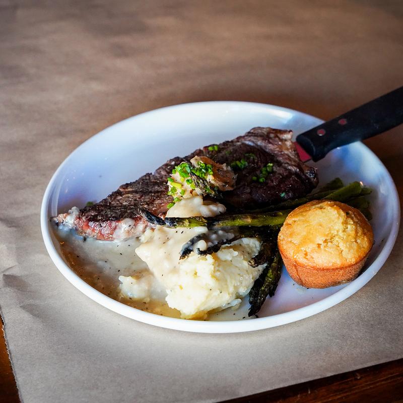 Wood Grilled Ribeye Steak photo