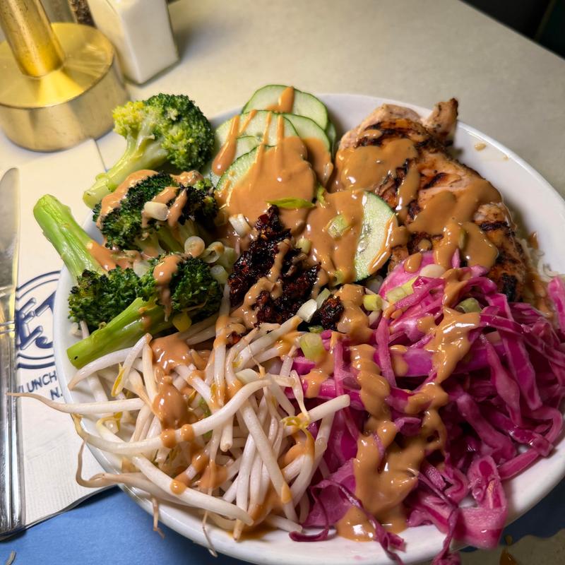 menu item 29 of 36, Peanut Chili Crunch Chicken Bowl