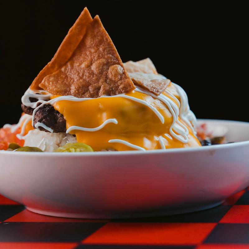menu item 3 of 8, Nacho Burger