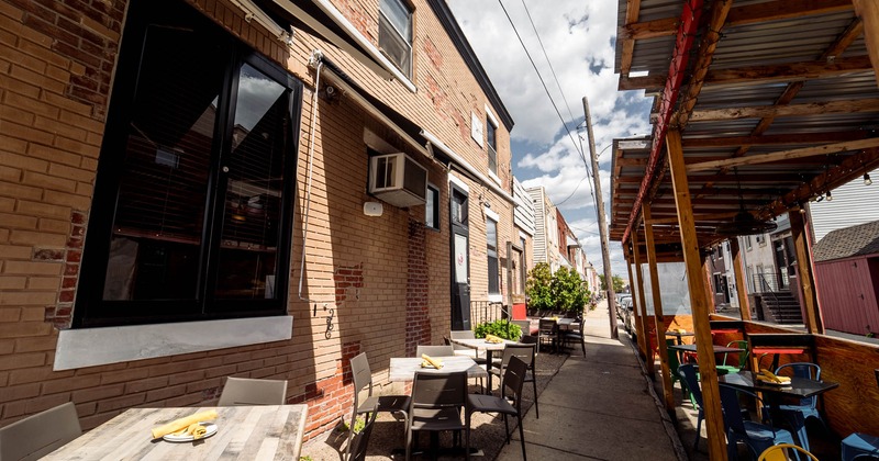 Exterior, tables and chairs