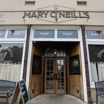 Exterior, restaurant front entrance.