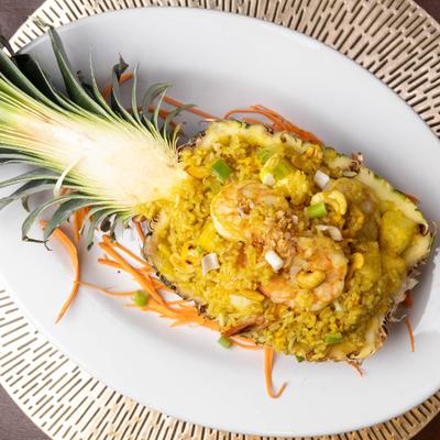 Pineapple Shrimp Fried Rice.