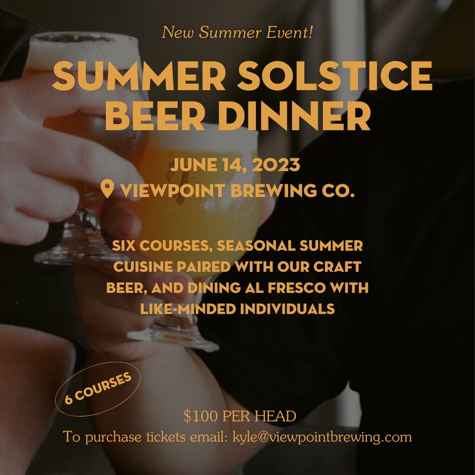 Summer Solstice Beer Dinner event photo