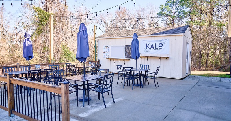 Exterior, seating place on patio